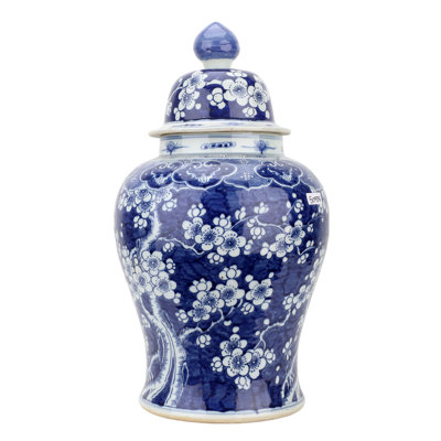 Handmade Porcelain China Ginger Jar