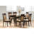 Cappuccino Oval Dining Table with Leaf Extension