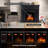 Tarijah 43" 1500W Electric Fireplace Mantel W/ Realistic LED Log Heater,Remote Control-611104893