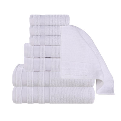 Ensemble de serviettes de salle de bain 8 pièces Orley Zero Twist