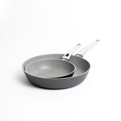 MasterClass 2pc Induction-Safe & Non-Stick Cast Aluminium Frying Pan Set, 20cm and 28cm