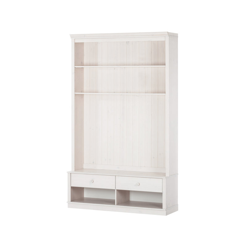 Merchiston 223cm H x 140cm W Standard Bookcase, White