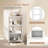 Bathroom Storage Cabinet With Open Shelves & Double Doors Modern Storage Organizer-106952690