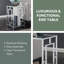 Sapienza Metal Frames End Table with Shelves-97811107
