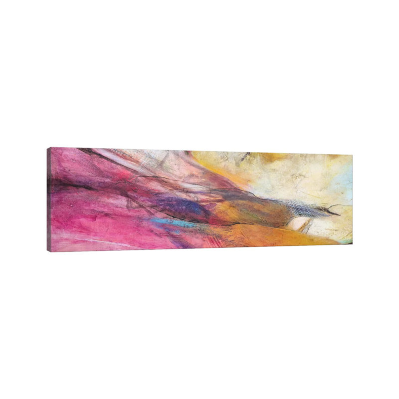 Expression Abstracta II by Gabriela Villarreal - Wrapped Canvas Panoramic Painting, 30.48 cm H x 91.44 cm W x 1.91 cm D