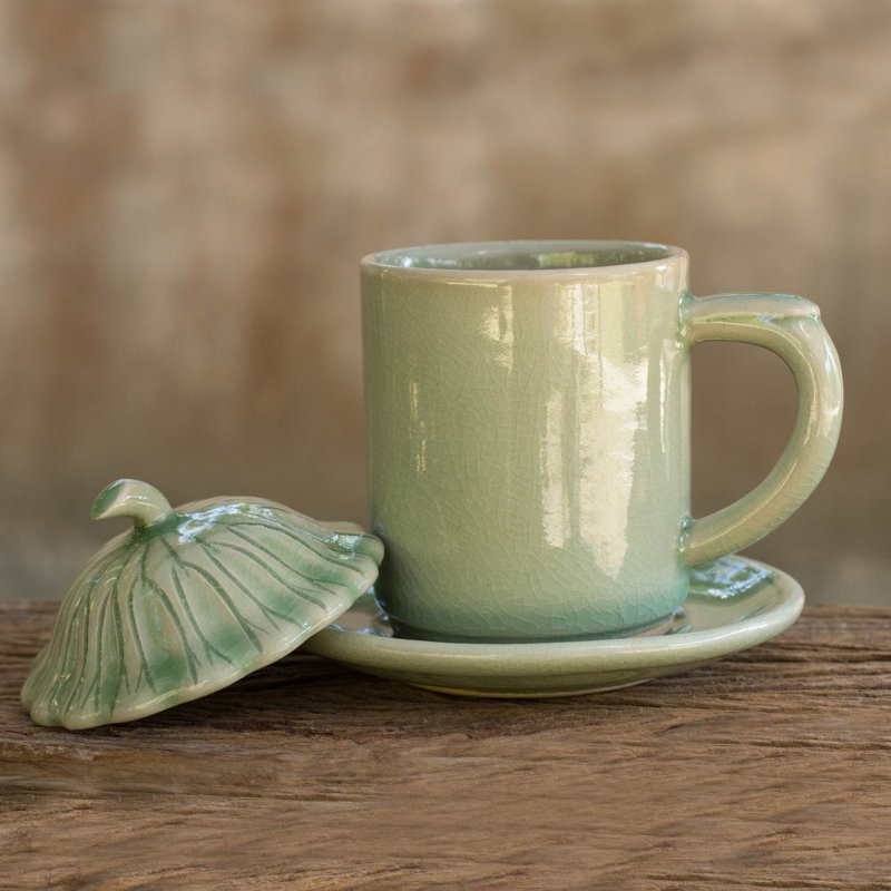 Tasse à café et soucoupe Apopka, Vert