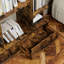 Bibliothèque avec 2 tiroirs, étagère ouverte industrielle autoportante, bibliothèque ouverte rétro, 12 tablettes de rangement, bibliothèque pour chambre à coucher, salon, bureau à domicile
