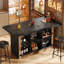 Table de bar avec rangement 62,6 po-974284244