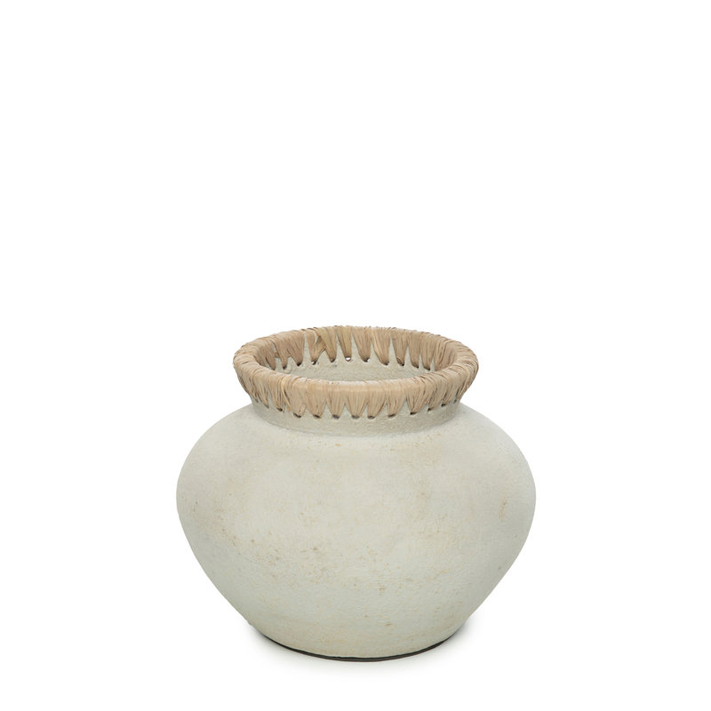 Alisynn Table Vase, 27cm H x 33cm W x 33cm D, Natural/Concrete