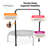 JumpSport 350 Series 39" Fitness Trampoline & Handle Bar Bundle, Adjustable Bungees