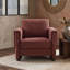 Fauteuil d'appoint rembourré à accoudoirs carrés-1026275938