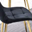 Alantae 121.9cm H Tufted Polyester Blend Upholstered Metal Side Chair-59059537-59059538
