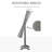 Floor Standing Jewelry Cabinet, Lockable Jewelry Organizer With Full-Length Mirror, And 3 Adjustable Angles