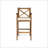 Outdoor PERLA Barstool With Acacia Wood, Cross-Back Design, And Water-Resistant Cushions For Durable Patio Seating