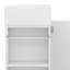Meuble-lavabo de 20 pouces avec lavabo, meuble de rangement mural simple avec une armoire et 2 tablettes de rangement à gauche-588214559