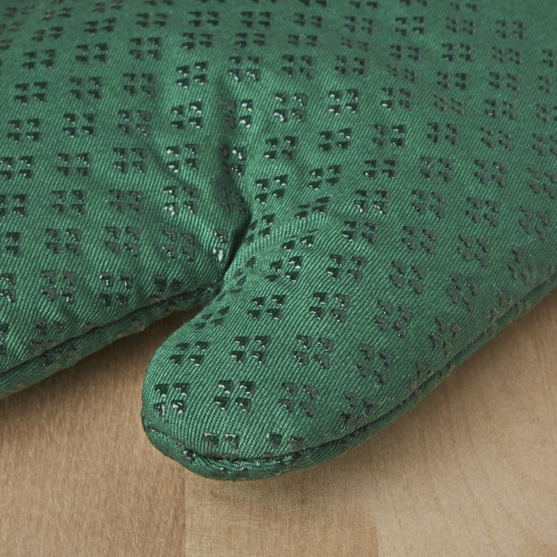 KitchenAid Asteroid Solid Textured Oven Mitt, Dark Green
