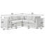 Canapé modulaire 5 pièces Chauncy - Ivoire