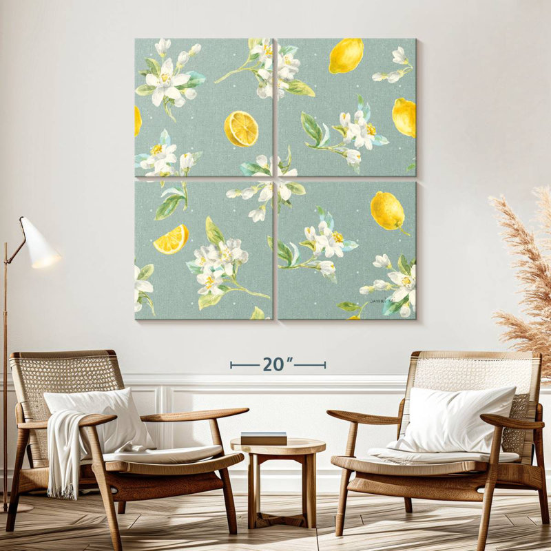 Yarlin Floursack Lemon Pattern II, 57" H x 57" W