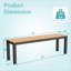 Banc d'extérieur en aluminium-816078723