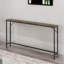 100cm Industrial Console Table With Thick Table Top Rustic
