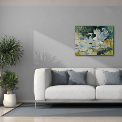  «Shoreline Bird 2» par Dusza, art mural sur toile, 34 po x 26 po