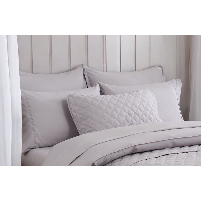 OCEAN FINE BEDDING Sham, Gray, Queen