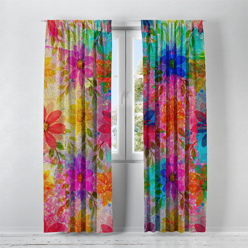 Semi Sheer Curtain Pair, 56" W x 78" L