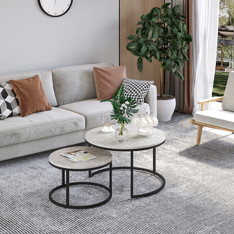 Cotten Frame Coffee Table, Grey