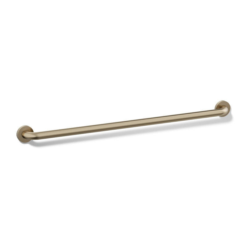 Barre d'appui contemporaine, L 36 po, Bronze brossé éclatant