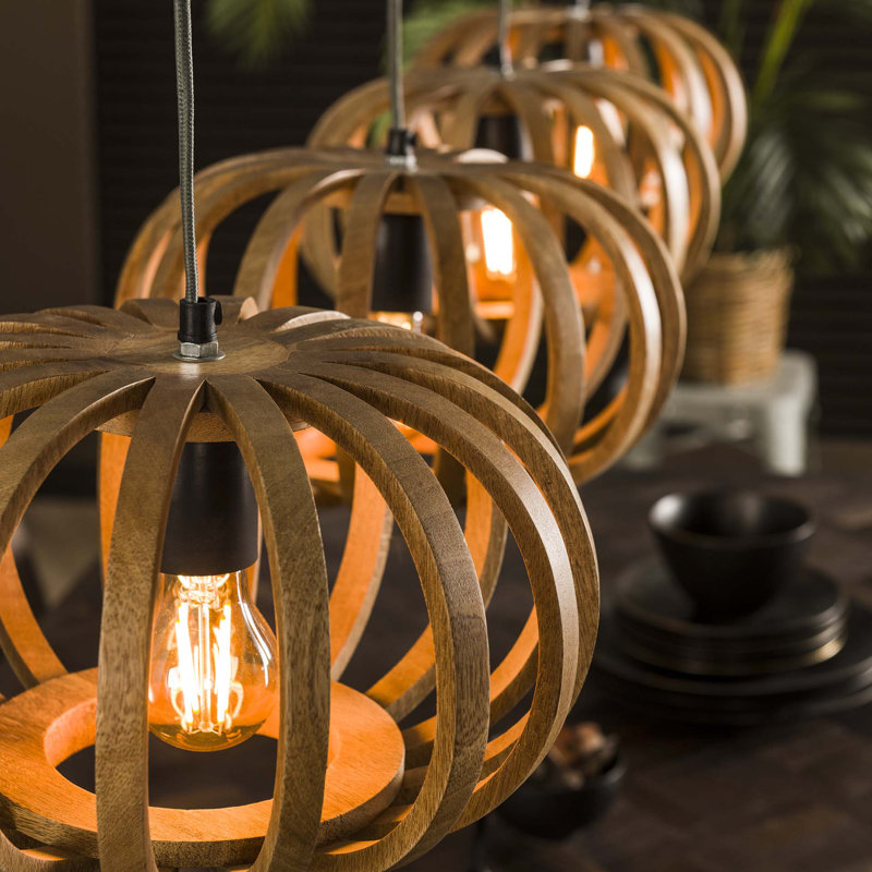 Falco 4 - Light Brown Geometric Pendant