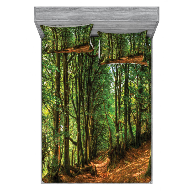 Microfiber Sheet Set, Queen Sheet Set with Fitted Sheet