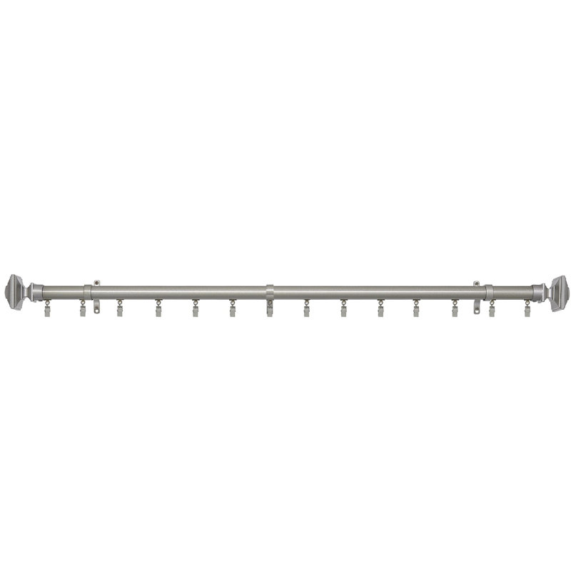 Tringle à rideaux simple traverse, H 1 po x l 120 po x P 1 po