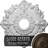 Endurathane Classic Ceiling Medallion, 18 5/8"OD 4"ID x 1 1/8"P (Fits Canopies up to 12 3/4"), Hand-Painted Ultra Pure White Finish-28577003