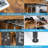 Sideboard and Buffet Cabinet with Mesh Door,Rustic Brown