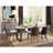 Easterling Rectangular Dining Table in Aluminum and Gunmetal