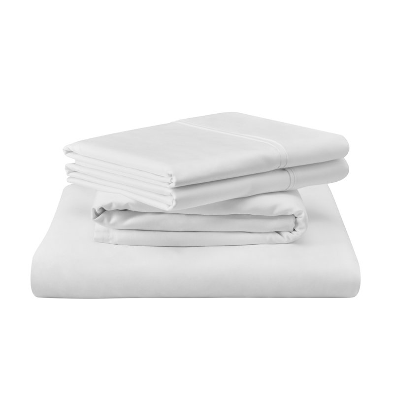 TEMPUR-Luxe Egyptain Cotton Pillowcase Set, King Pillowcase, White