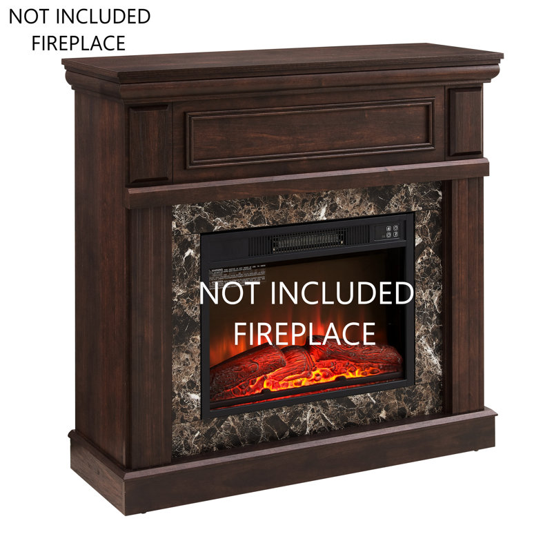 Foyer électrique Cherry - l 40,57 po x P 14 po x H 40 po, conception compacte, flammes réglables, télécommande, attrait intemporel