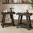 2-Tier Small End Table,  Narrow Wooden Sofa Side Table for Living Room-1937121674