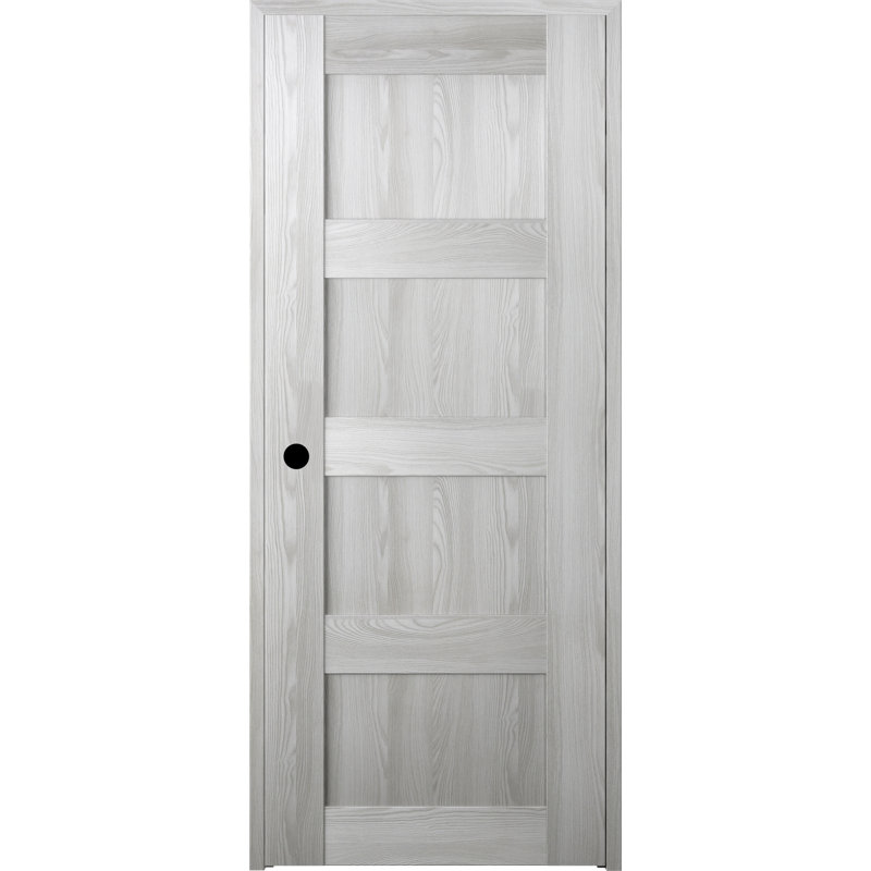 Porte battante simple à panneau en bois manufacturé Avon 07 3R, Chêne Veralinga, Côté droit, 31,75 po x 79,37 po
