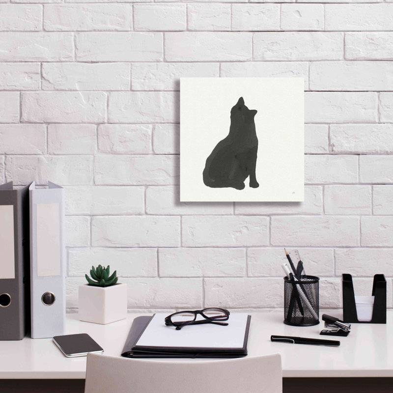«Black Cat I» par Chris Paschke, H 12 po x l 12 po x P 0,75 po