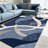 Blue Abstract Swirl carpet-easy to clean, machine-washable, soft and comfortable; suitable for door mats, kitchens, living rooms, bedrooms, corridors, and laundry areas. Easy to clean, durable carpet for home decoration.-130037140