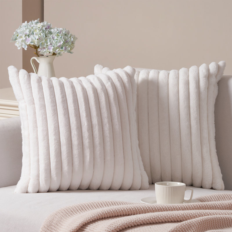 Square Throw Pillow Cover, 18" H x 18" W, Orange