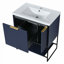 Meuble-lavabo autoportant avec lavabo en résine