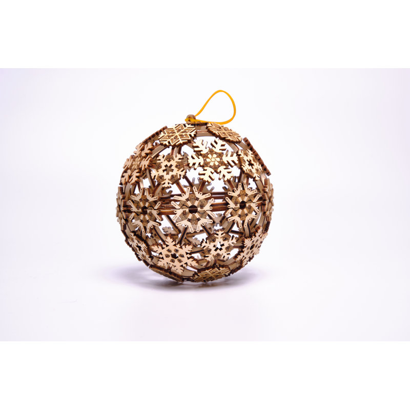 Trick en bois boule de Noël