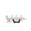Ziran 84" Solid White Oak Rectangular Conference Table Set With 8 White Office Chairs-1821170965
