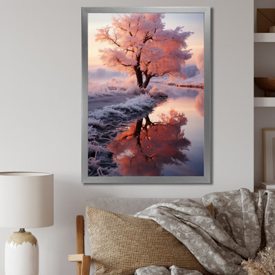 «Winter Landscape Frozen Sunlight IV», reproduction sur toile