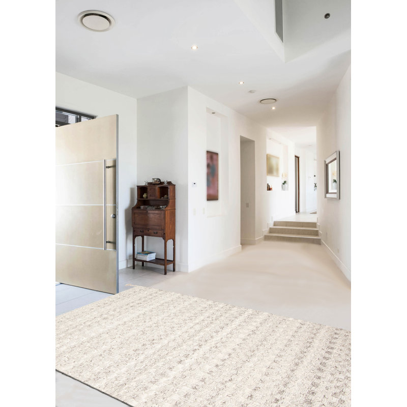 Tapis rectangulaire nouvel âge en laine 4 pi 11 po x 8 pi Artemizia