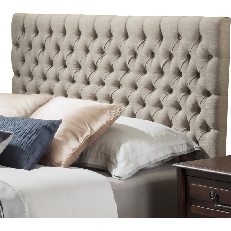 Libor Upholstered Full/Queen Headboard, Sand