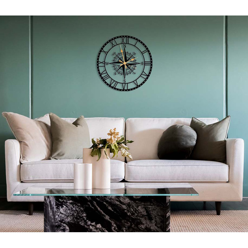 Ber 45cm Silent Wall Clock, 45cm H x 45cm W x 1.5cm D