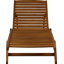 Chaise longue inclinable en bois Alexandrine Balau